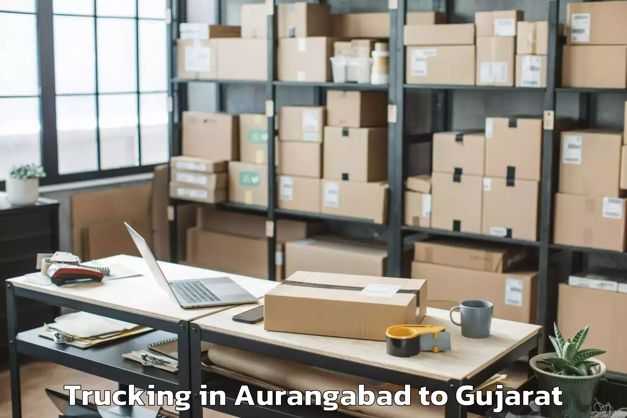 Leading Aurangabad to Modasa Trucking Provider